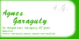 agnes garaguly business card